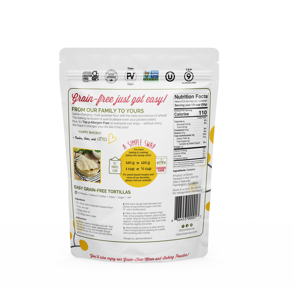Cassava Flour - 15 lb