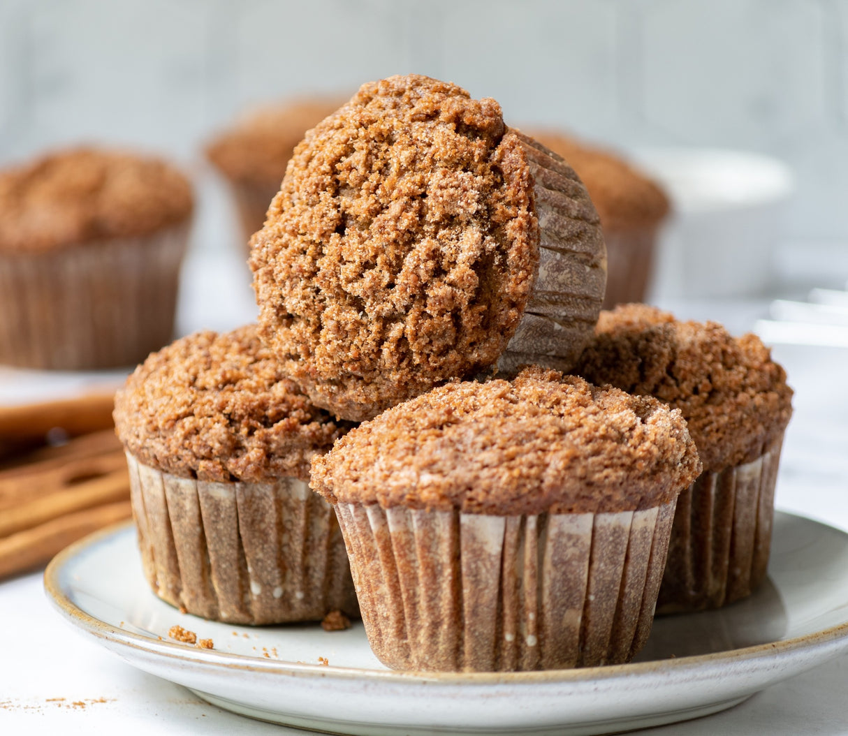 grain-free cassava flour banana crumb muffins
