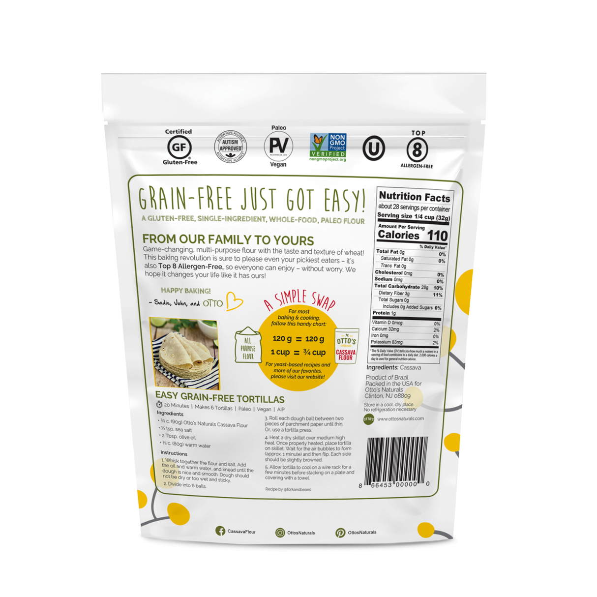 Cassava Flour - 1 lb