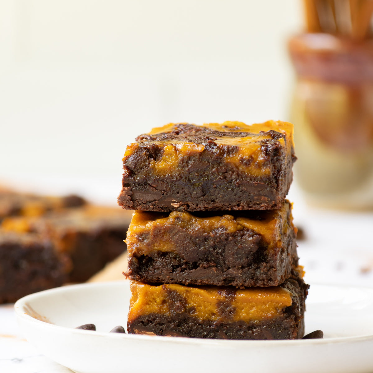 Pumpkin Cheesecake Brownies | Grain-Free, Gluten-Free, Nut-Free