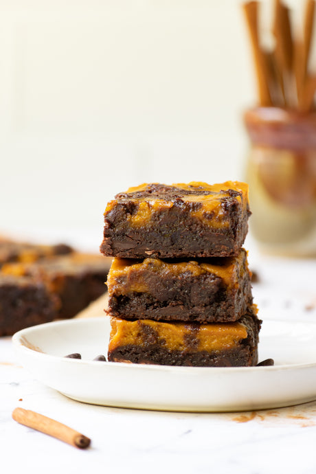 Pumpkin Cheesecake Brownies