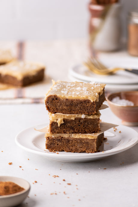 Maple Glazed Brown Butter Blondies