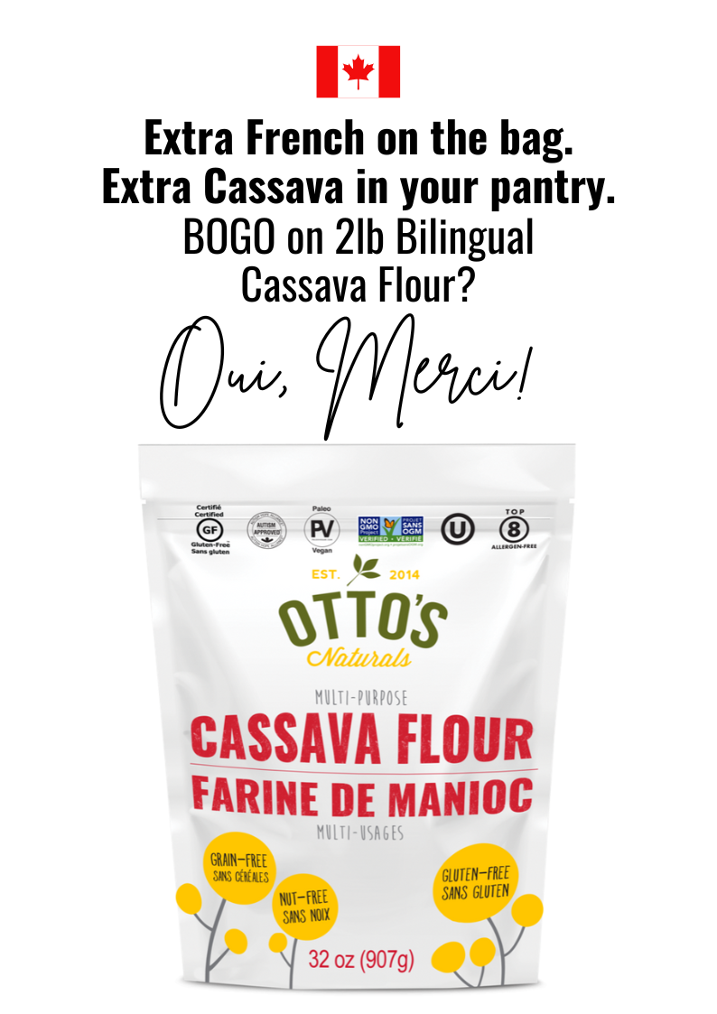 CLOSEOUT BOGO - 6pk Bilingual 2lb Cassava Flour (Non-GMO, squareK) - Best By 11/2025 ENTER CODE: MERCI AT CHECKOUT