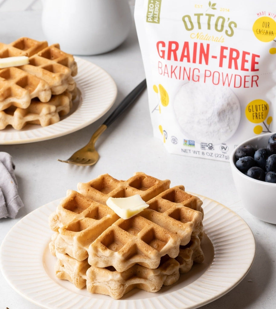 grain-free baking powder waffles